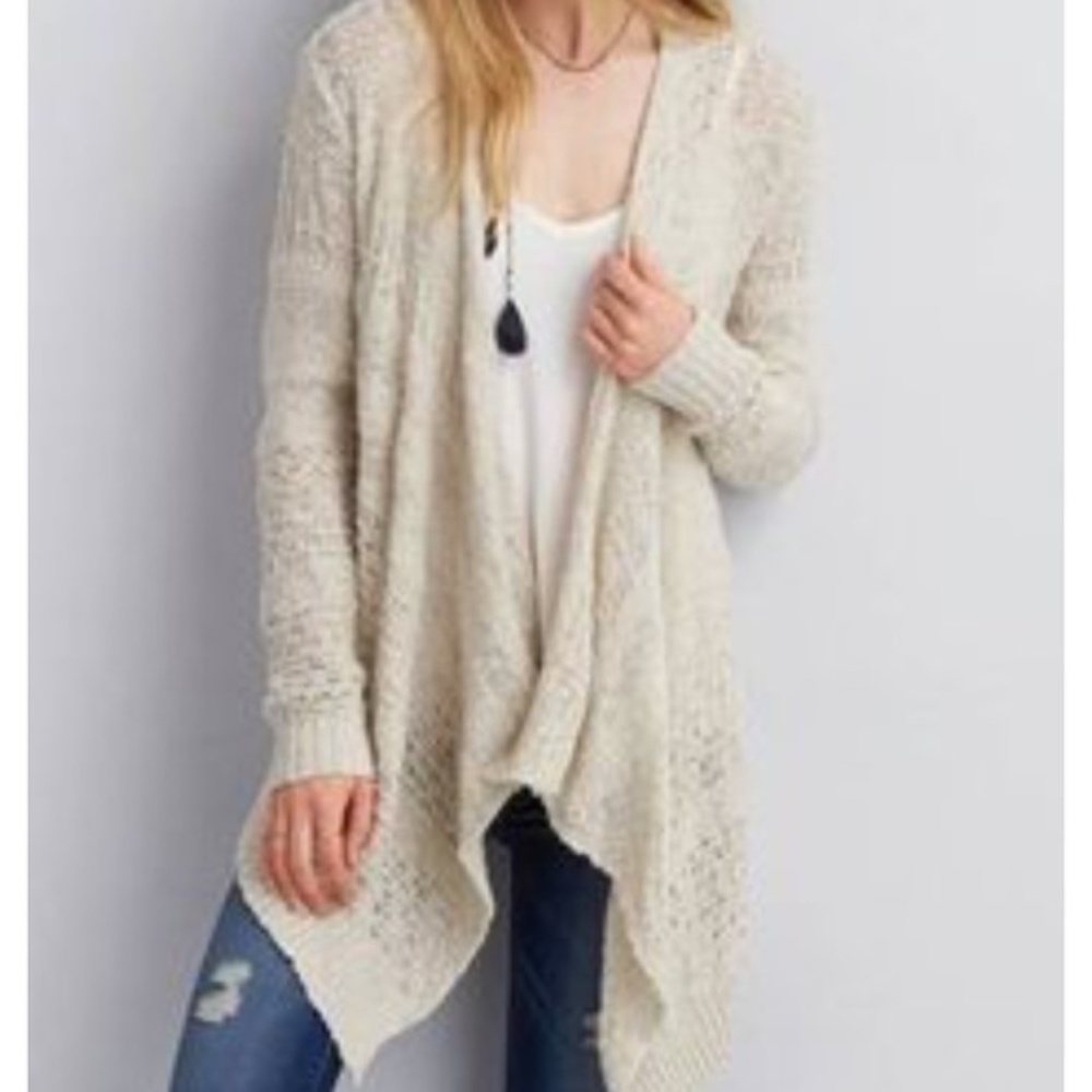 American Eagle open front sweater